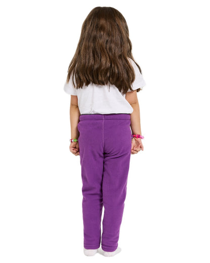 Royal Purple coloured Didriksons Monte Kids Pants on white background 