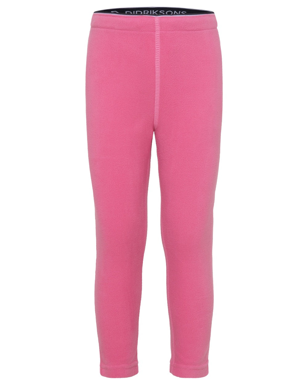 Sweet Pink coloured Didriksons Monte Kids Pants on white background 