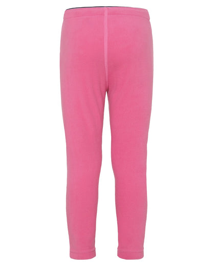 Sweet Pink coloured Didriksons Monte Kids Pants on white background 