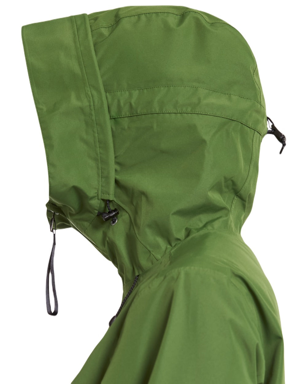 Velvet Green coloured Didriksons Nadja Parka on white background 