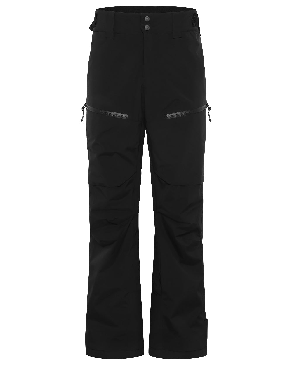 Black coloured Didriksons Niva Mens Pants on white background 