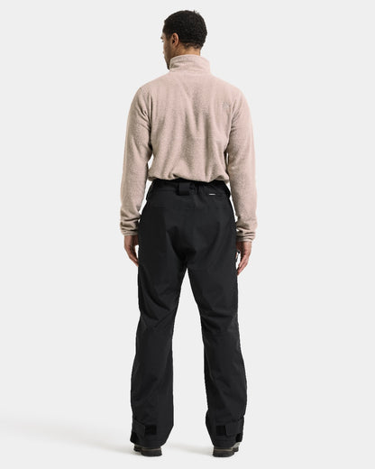 Black coloured Didriksons Niva Mens Pants on white background 