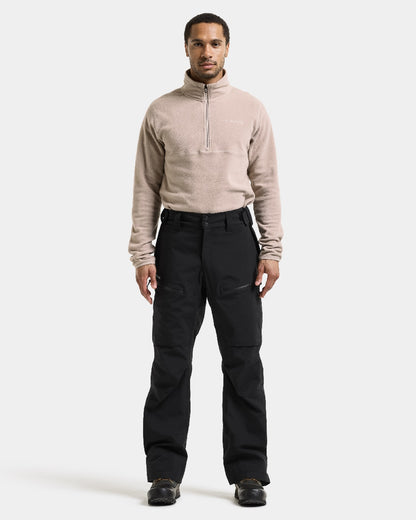 Black coloured Didriksons Niva Mens Pants on white background 