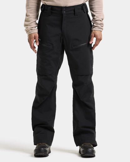 Black coloured Didriksons Niva Mens Pants on white background 