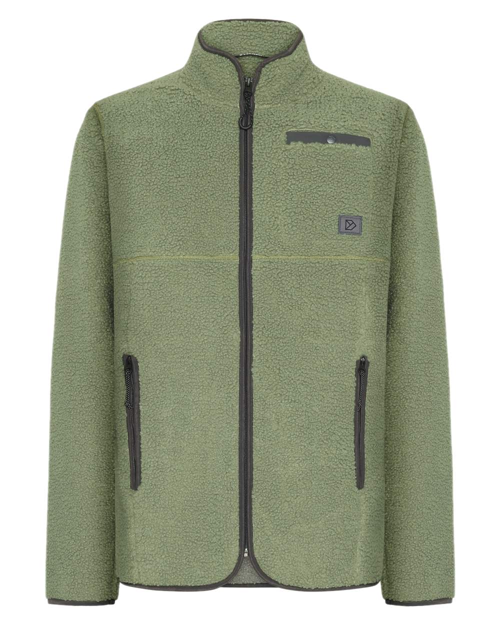 Light Moss coloured Didriksons Full-Zip Jacket on white background 