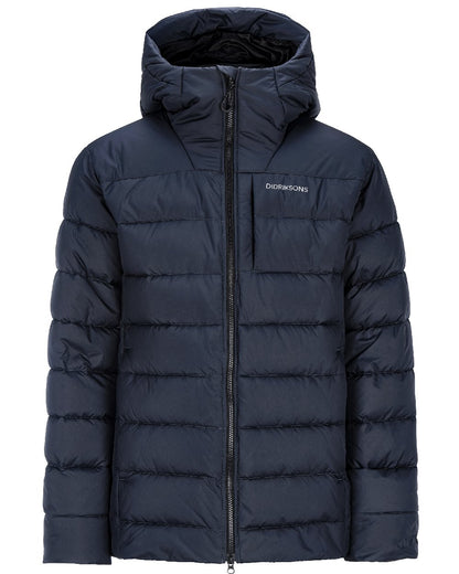Sleepy Blue coloured Didriksons Pictor Mens Jacket on white background 