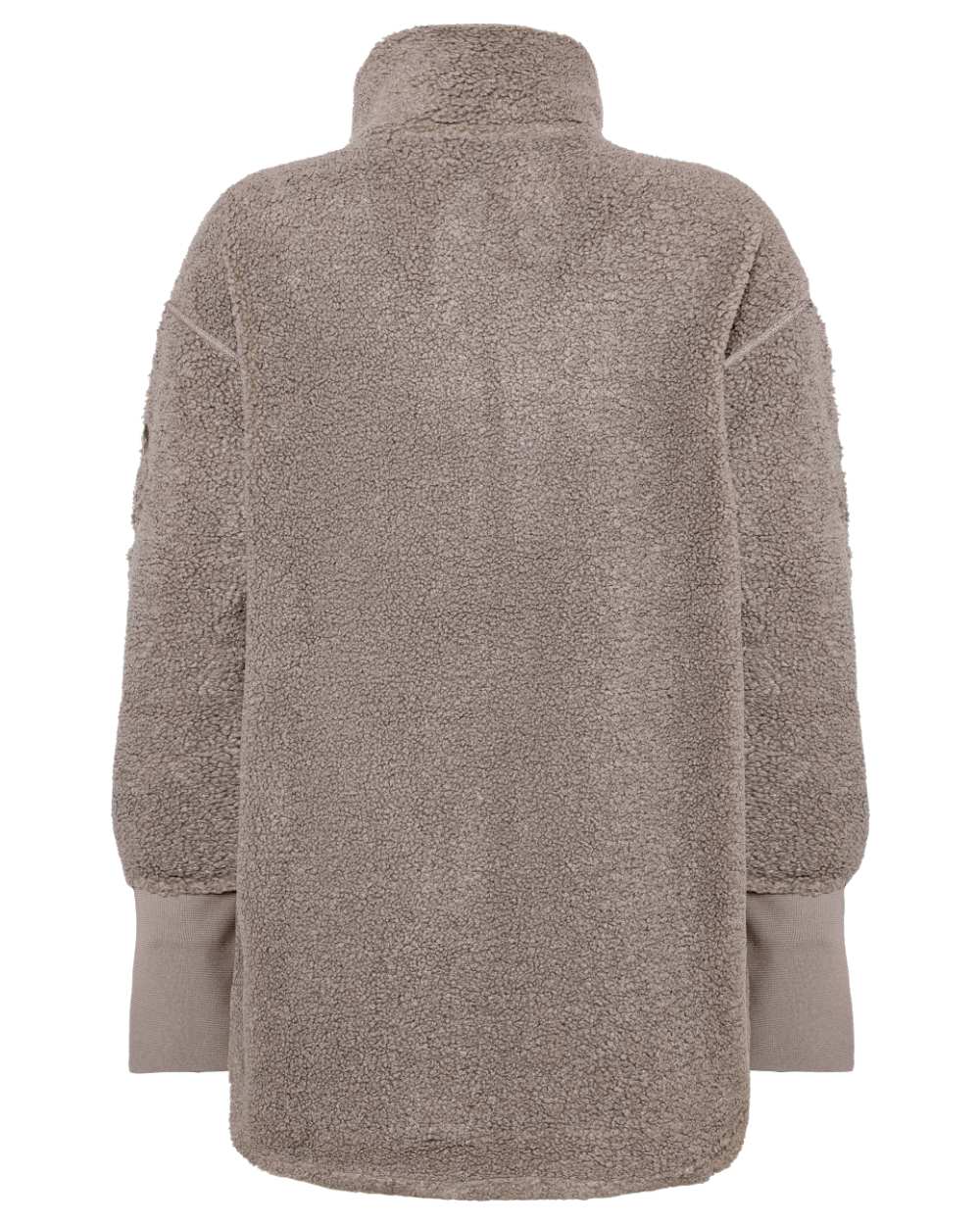 Ash Brown coloured Didriksons Sally Full Zip Fleece Jacket 2 on white background 