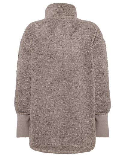 Ash Brown coloured Didriksons Sally Full Zip Fleece Jacket 2 on white background 