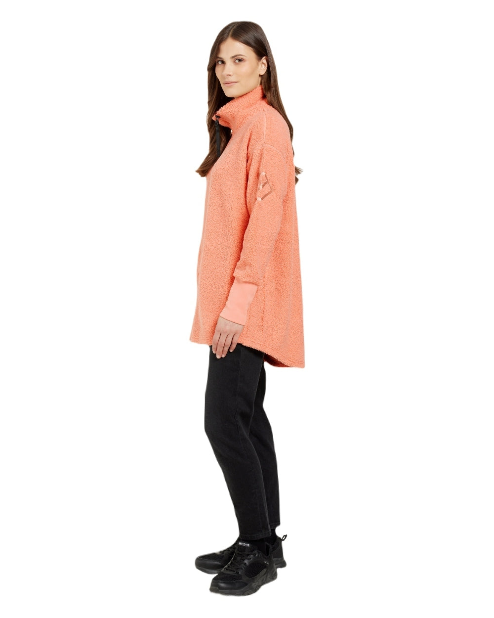 Clay Pink coloured Didriksons Full-Zip Jacket on white background 