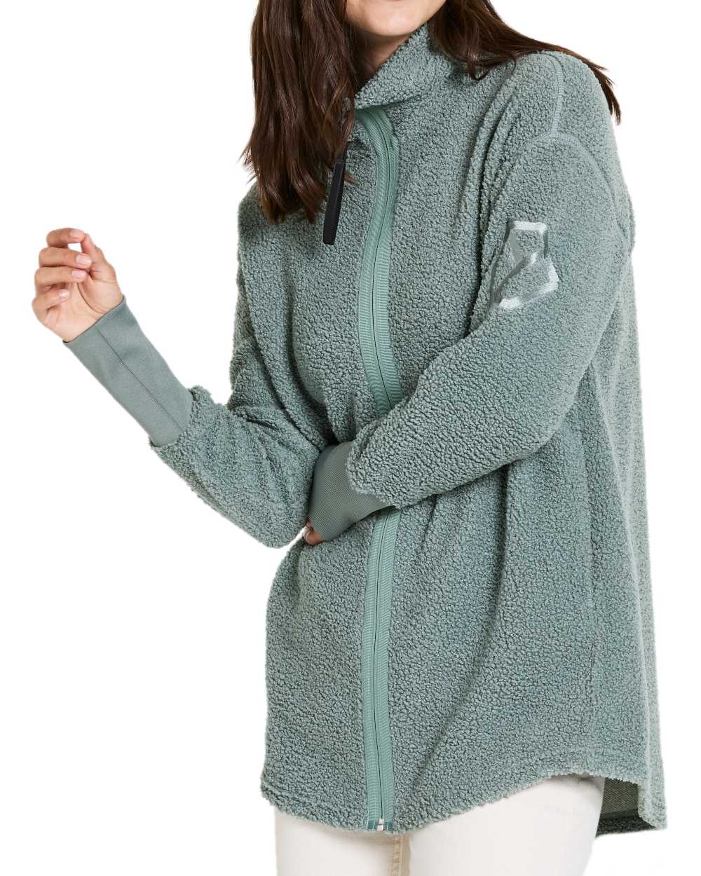Factory Blue coloured Didriksons Full-Zip Jacket on white background 