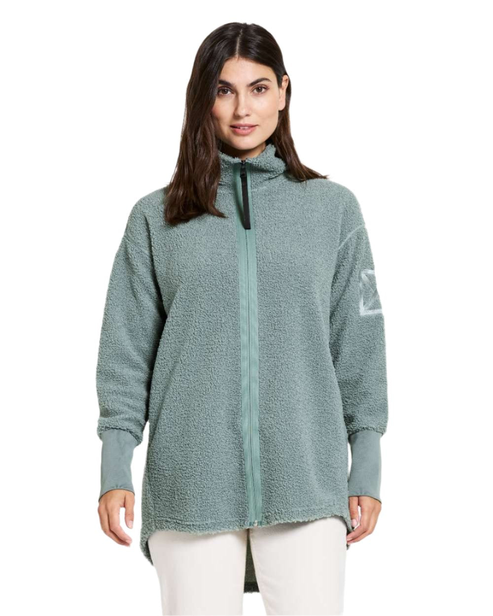 Factory Blue coloured Didriksons Full-Zip Jacket on white background 