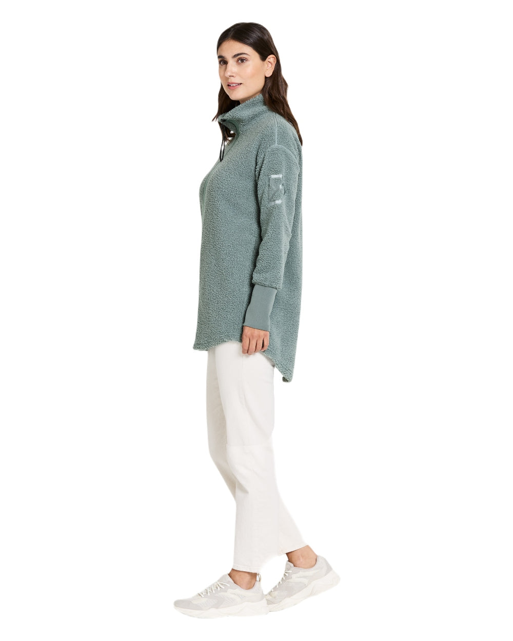 Factory Blue coloured Didriksons Full-Zip Jacket on white background 