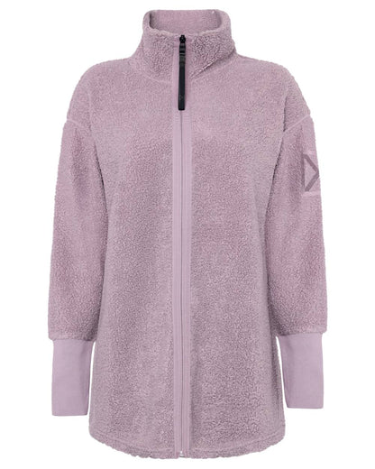 Lilac Haze coloured Didriksons Sally Full Zip Fleece Jacket 2 on white background 