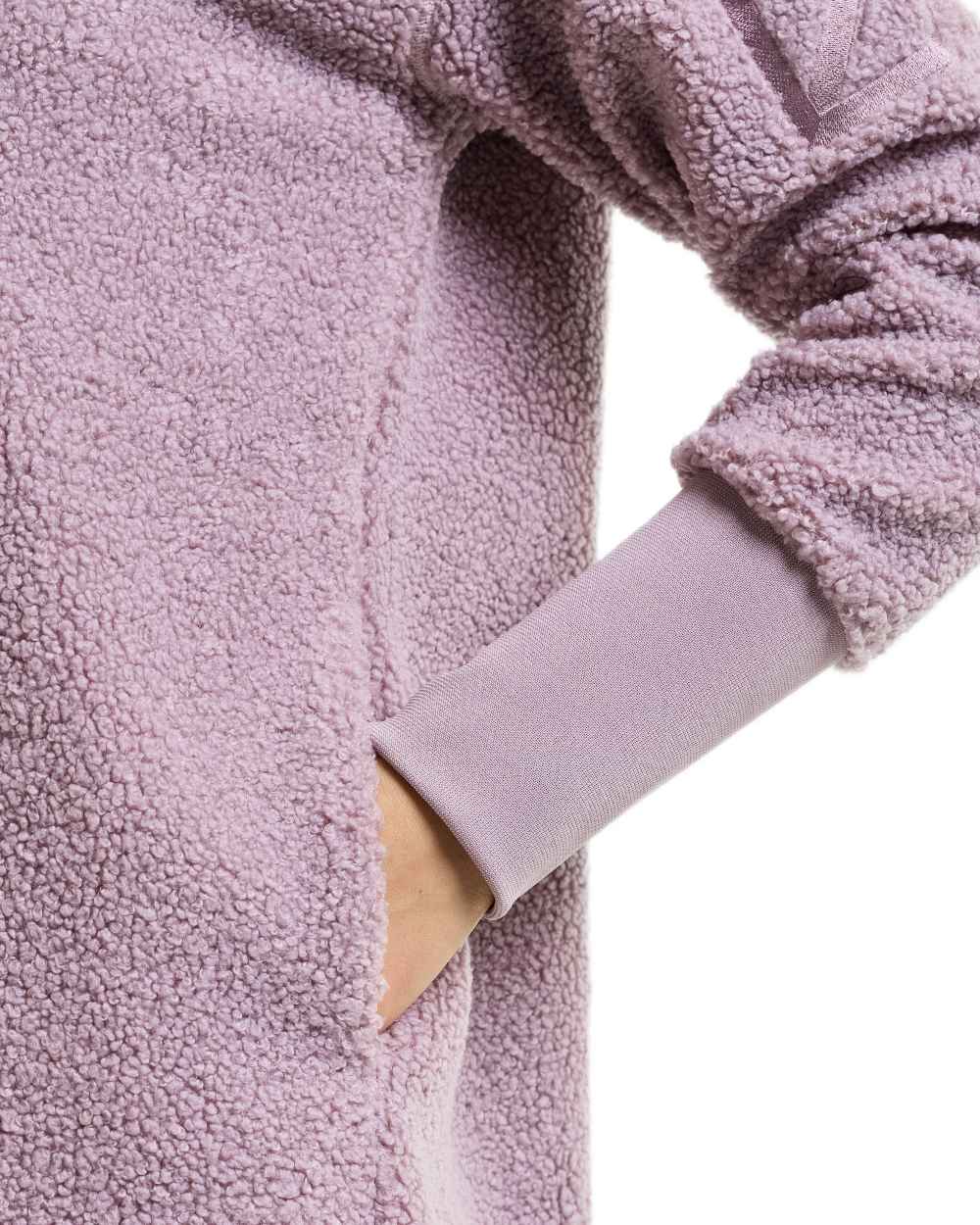 Lilac Haze coloured Didriksons Sally Full Zip Fleece Jacket 2 on white background 