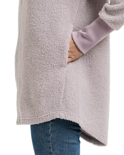 Sunrise Mist coloured Didriksons Sally Full Zip Fleece Jacket 2 on white background 