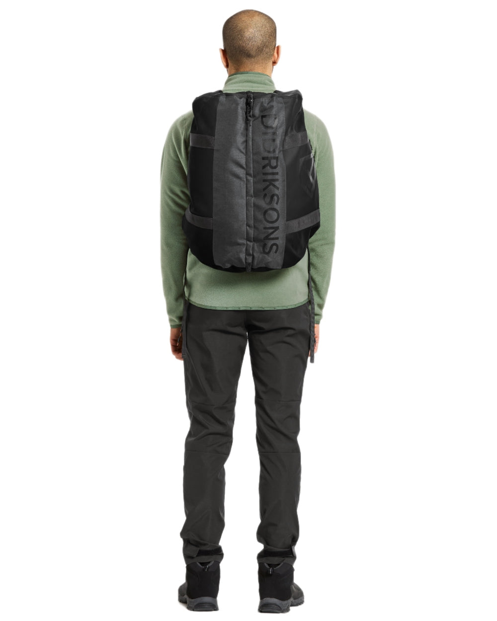 Black coloured Didriksons Sauda Duffel Bag on white background 