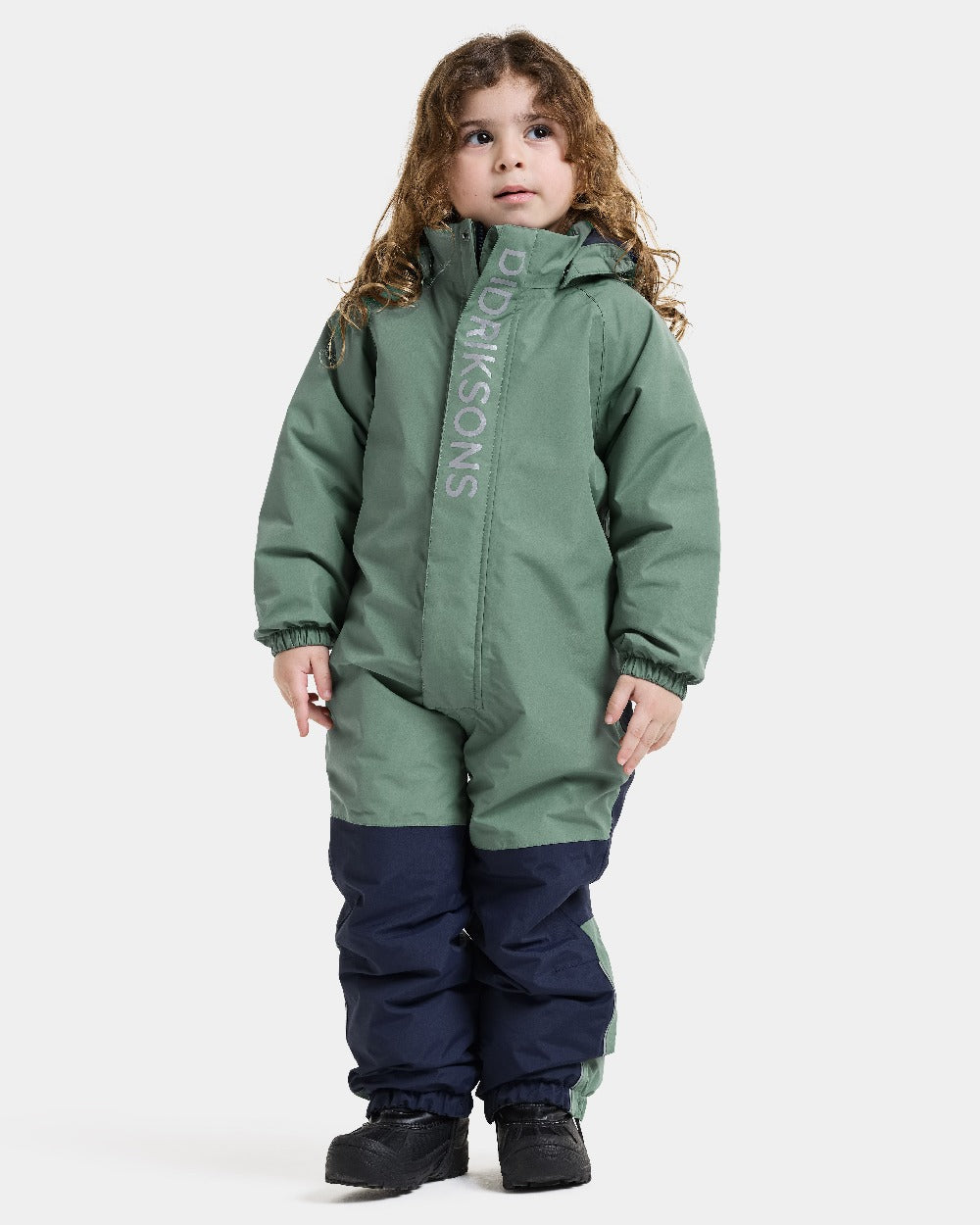 Green Coloured Didriksons Talvi Kids Cover 2 On White Background 