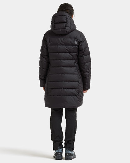 Black coloured Didriksons Tejla Womena Parka on white background 