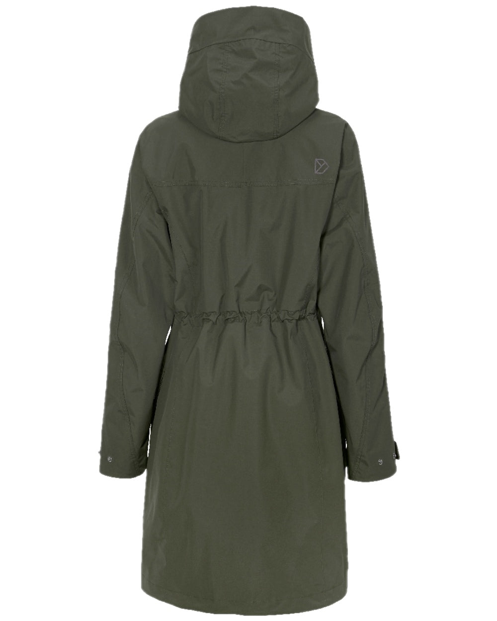 Deep Green Coloured Didriksons Thelma Womens Parka 10 on white background 