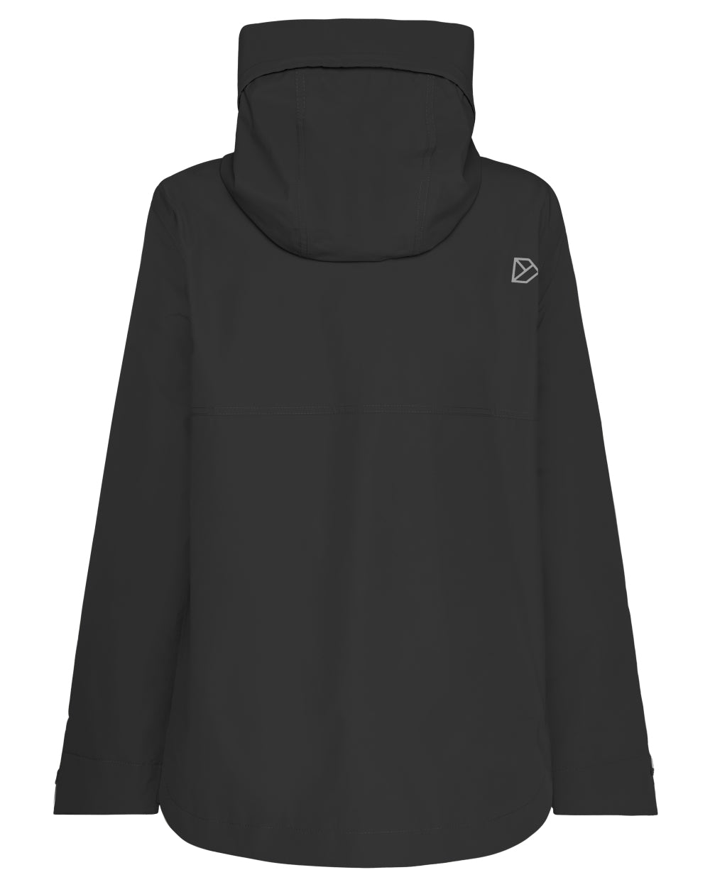 Black coloured Didriksons Tilde Womens Jacket on white background 