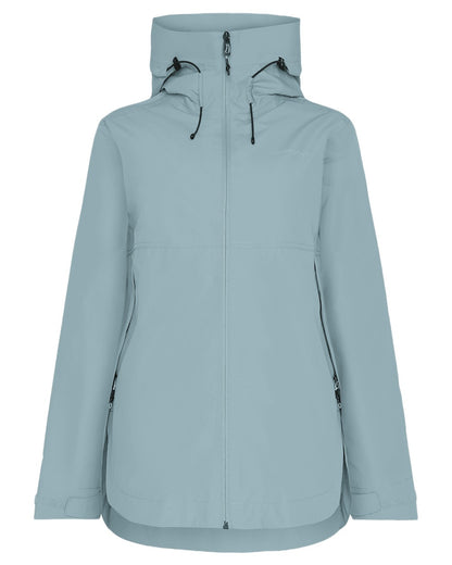 Factory Blue coloured Didriksons Tilde Womens Jacket on white background 