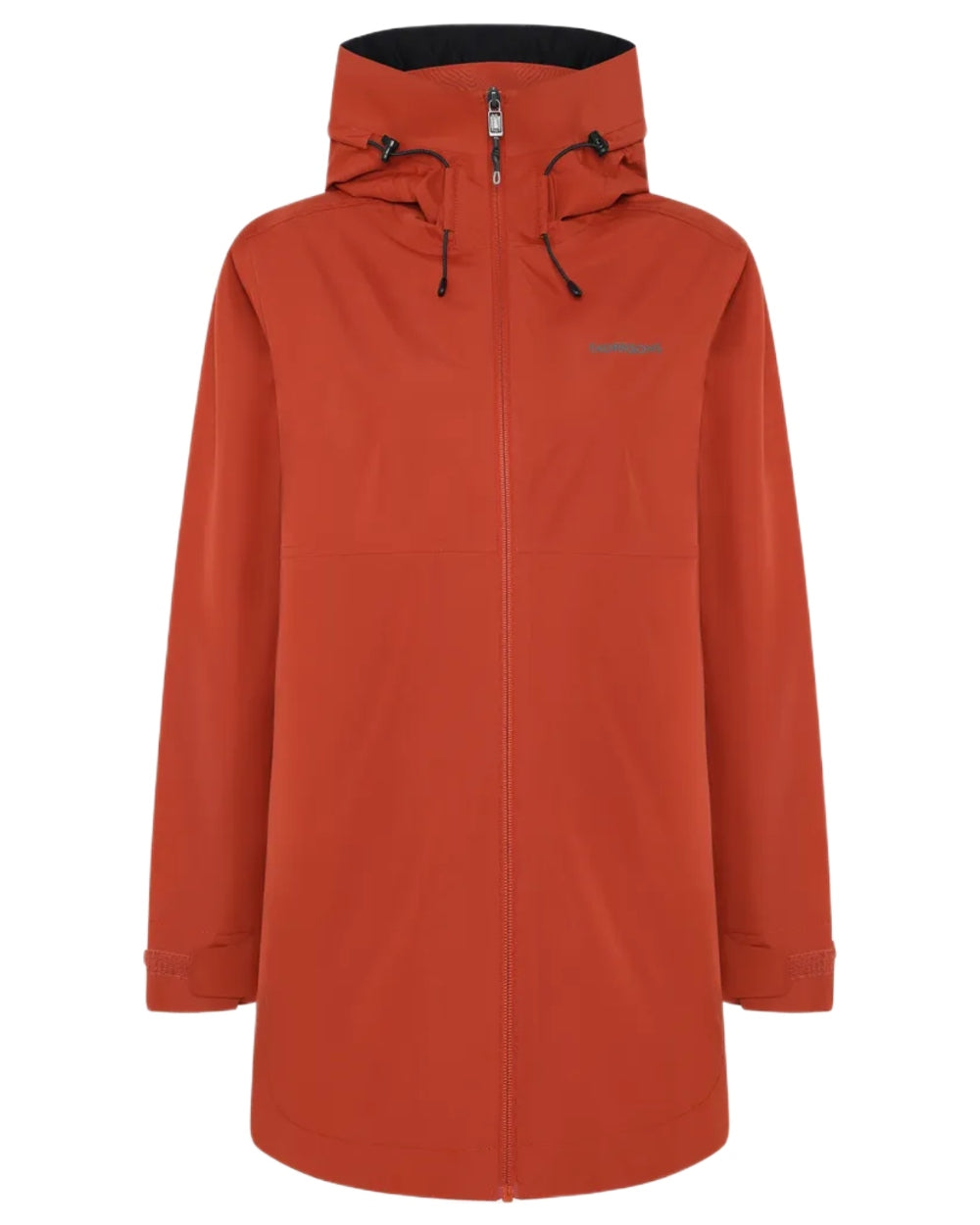 Rust coloured Didriksons Tilde Womens Jacket 4 on white background 