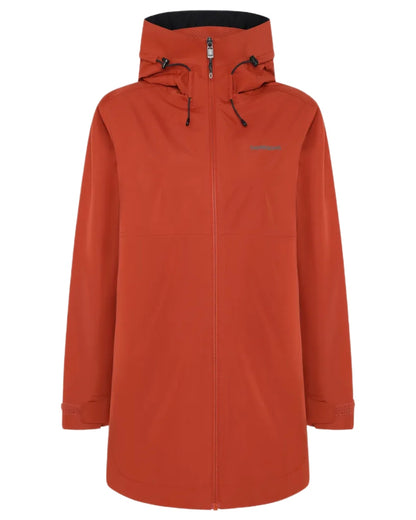 Rust coloured Didriksons Tilde Womens Jacket 4 on white background 