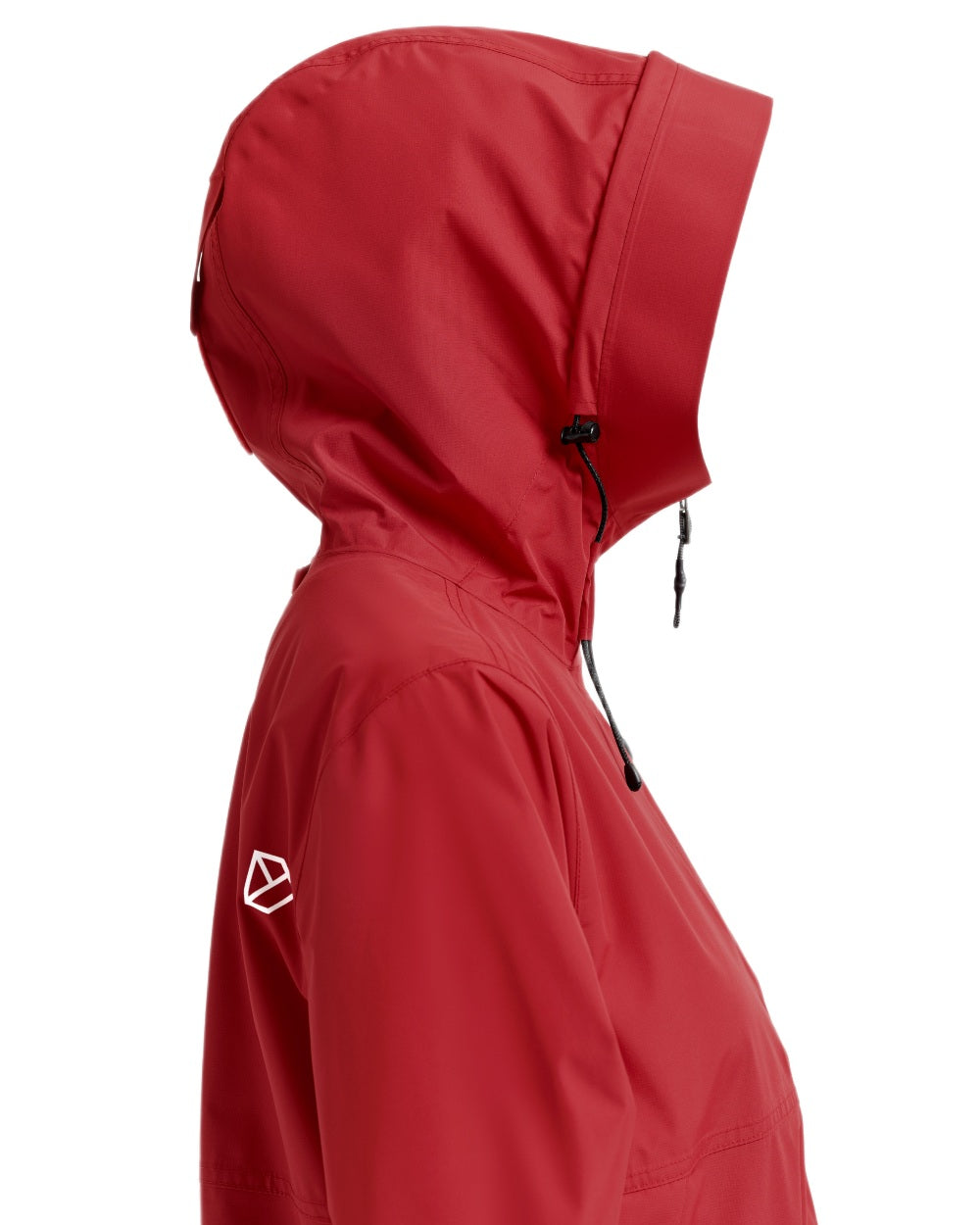 Spring Red coloured Didriksons Tilde Womens Jacket 4 on white background 