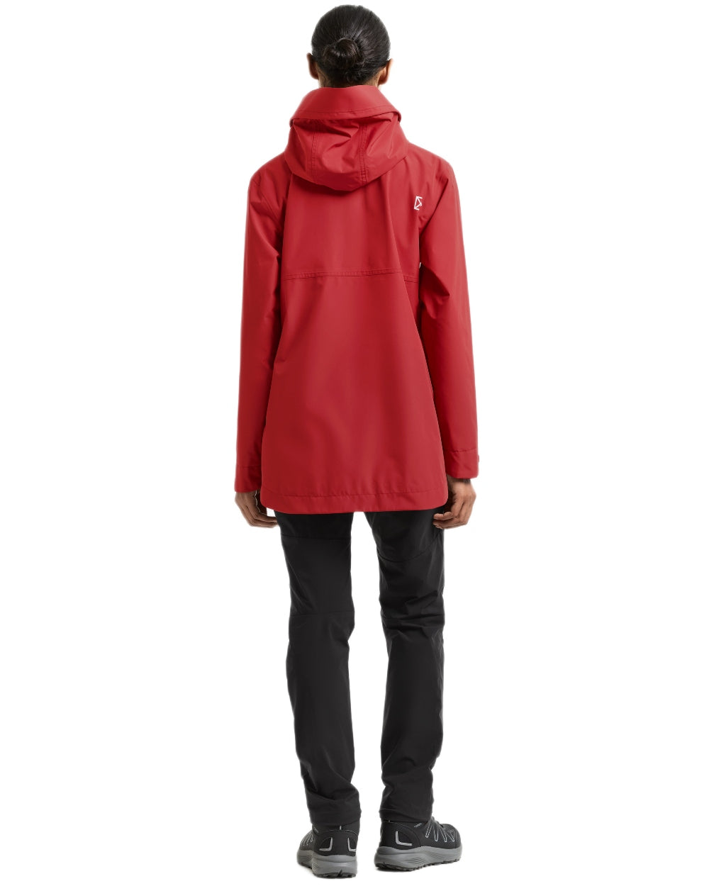 Spring Red coloured Didriksons Tilde Womens Jacket 4 on white background 