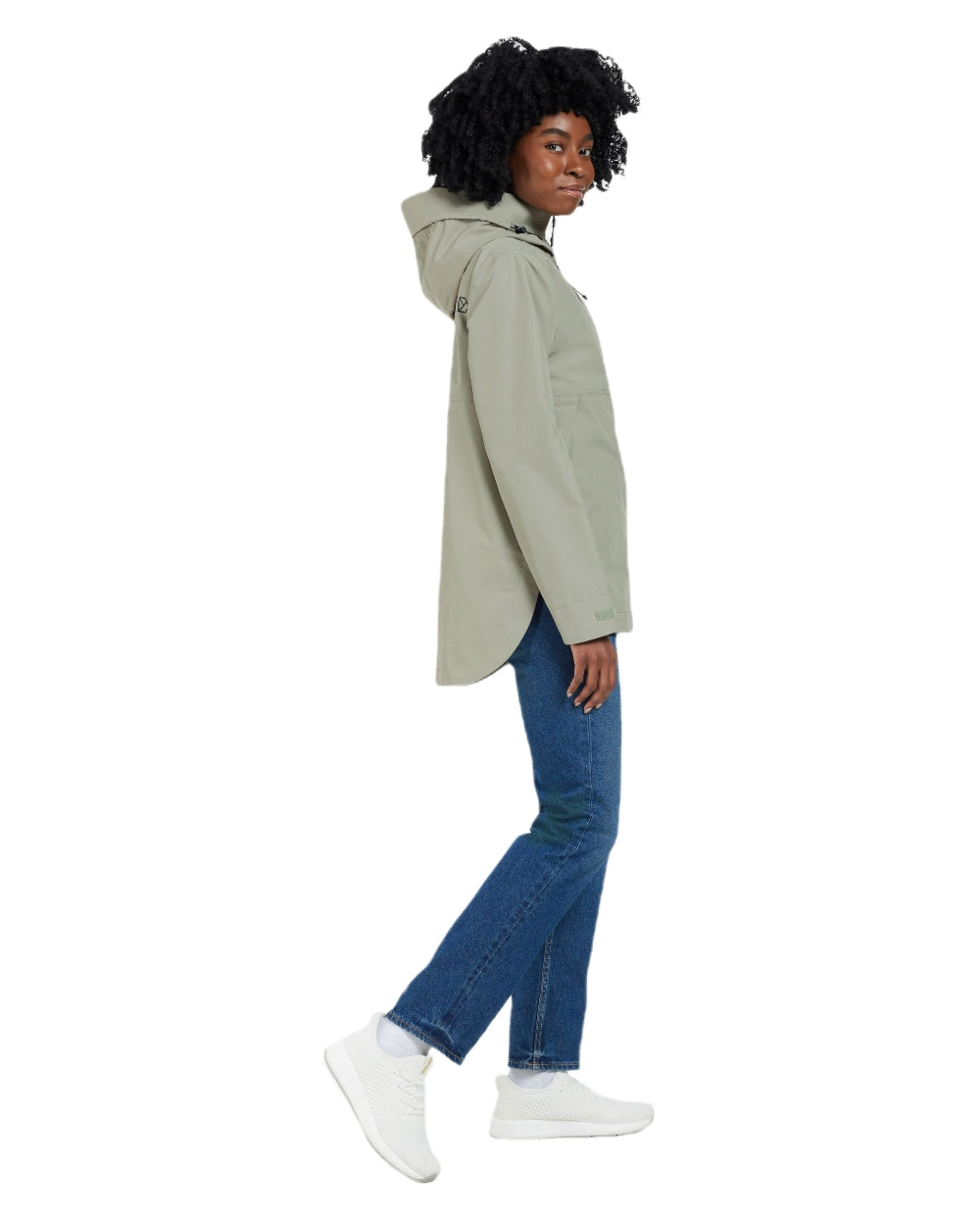 Wilted Leaf coloured Didriksons Tilde Womens Jacket on white background 