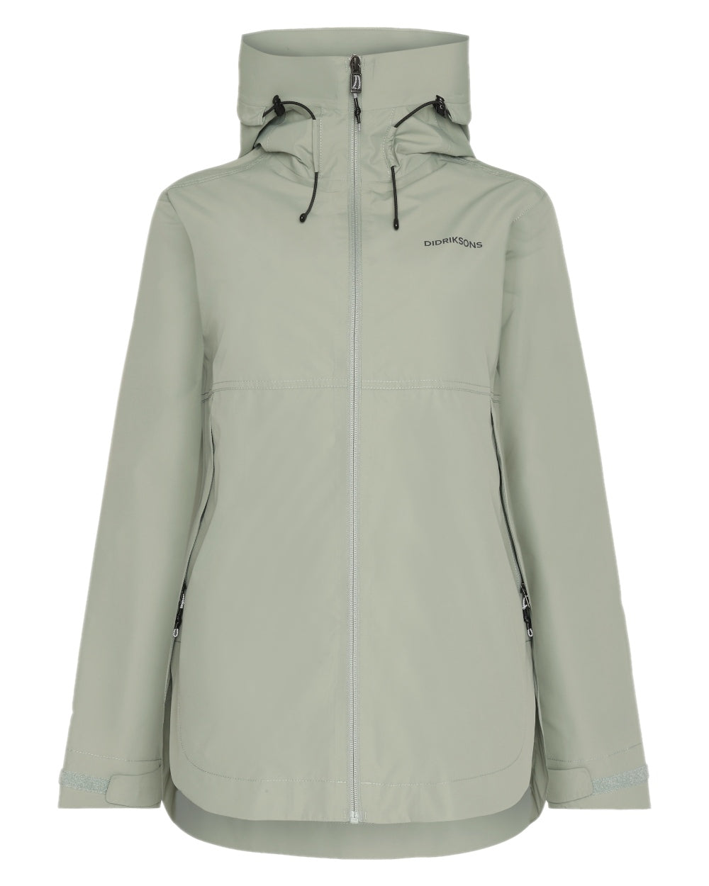 Wilted Leaf coloured Didriksons Tilde Womens Jacket on white background 
