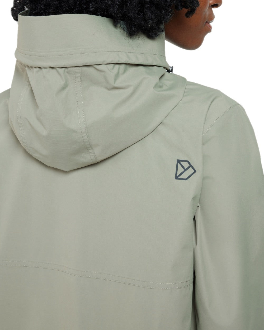 Wilted Leaf coloured Didriksons Tilde Womens Jacket on white background 