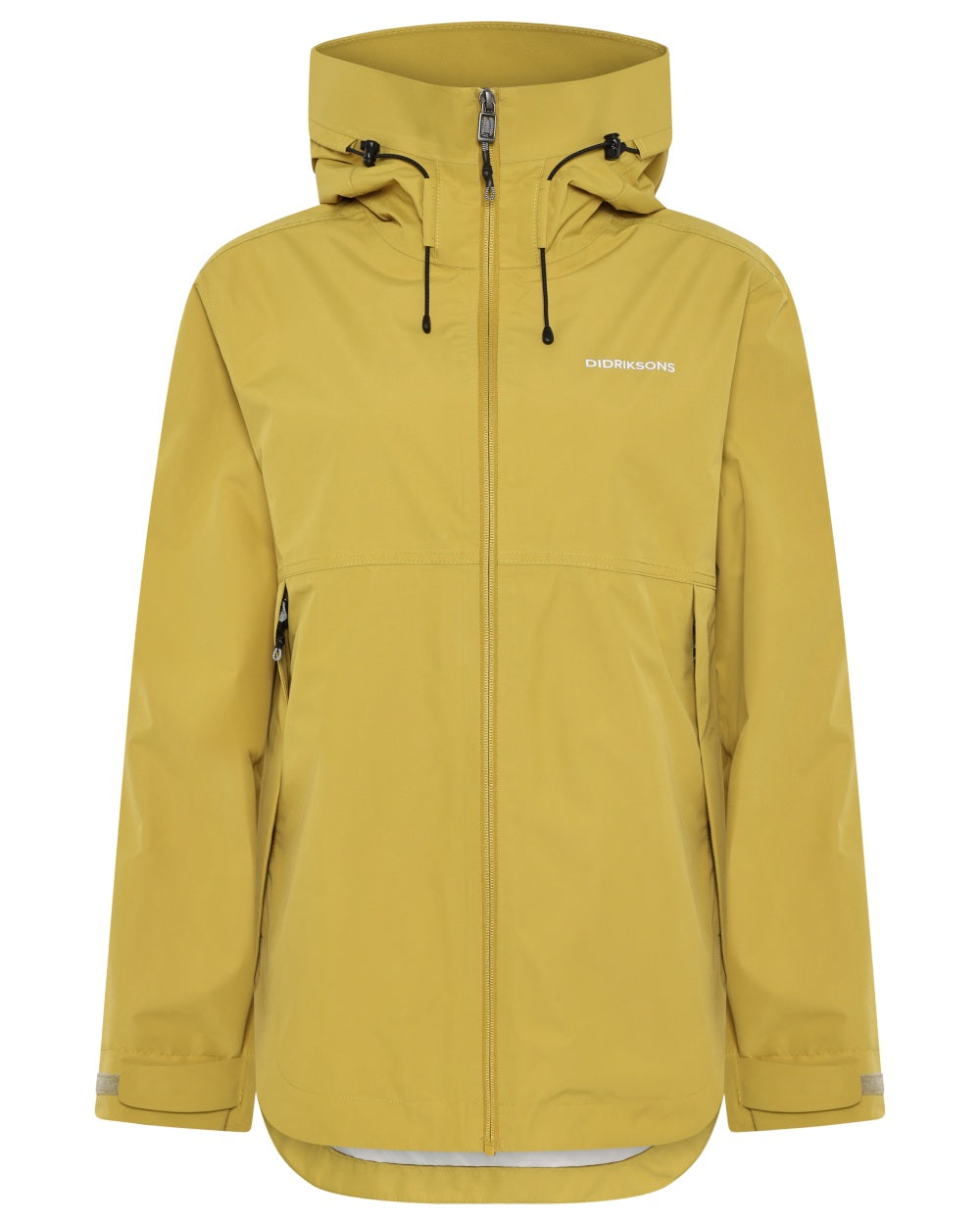 Yellow Pollen coloured Didriksons Tilde Womens Jacket 4 on white background 