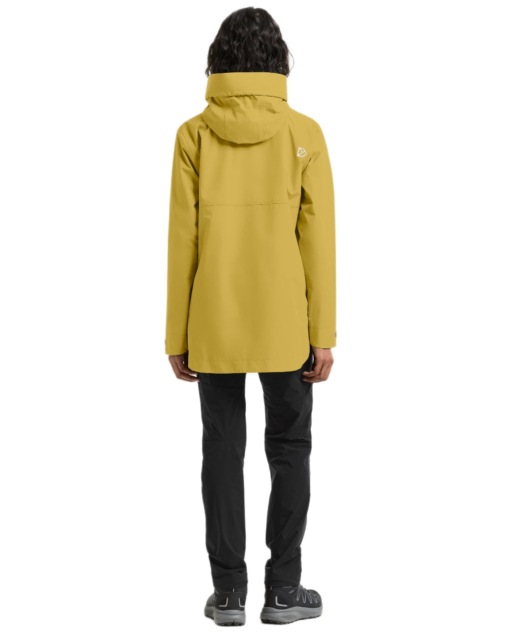 Yellow Pollen coloured Didriksons Tilde Womens Jacket 4 on white background 