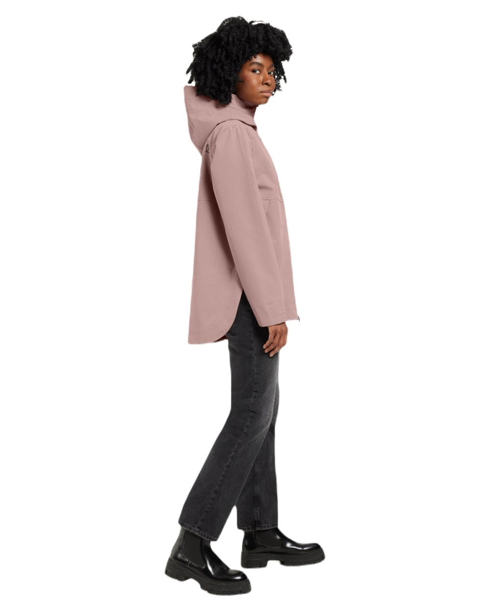 Faded Wine coloured Didriksons Tove Womens Jacket on white background 