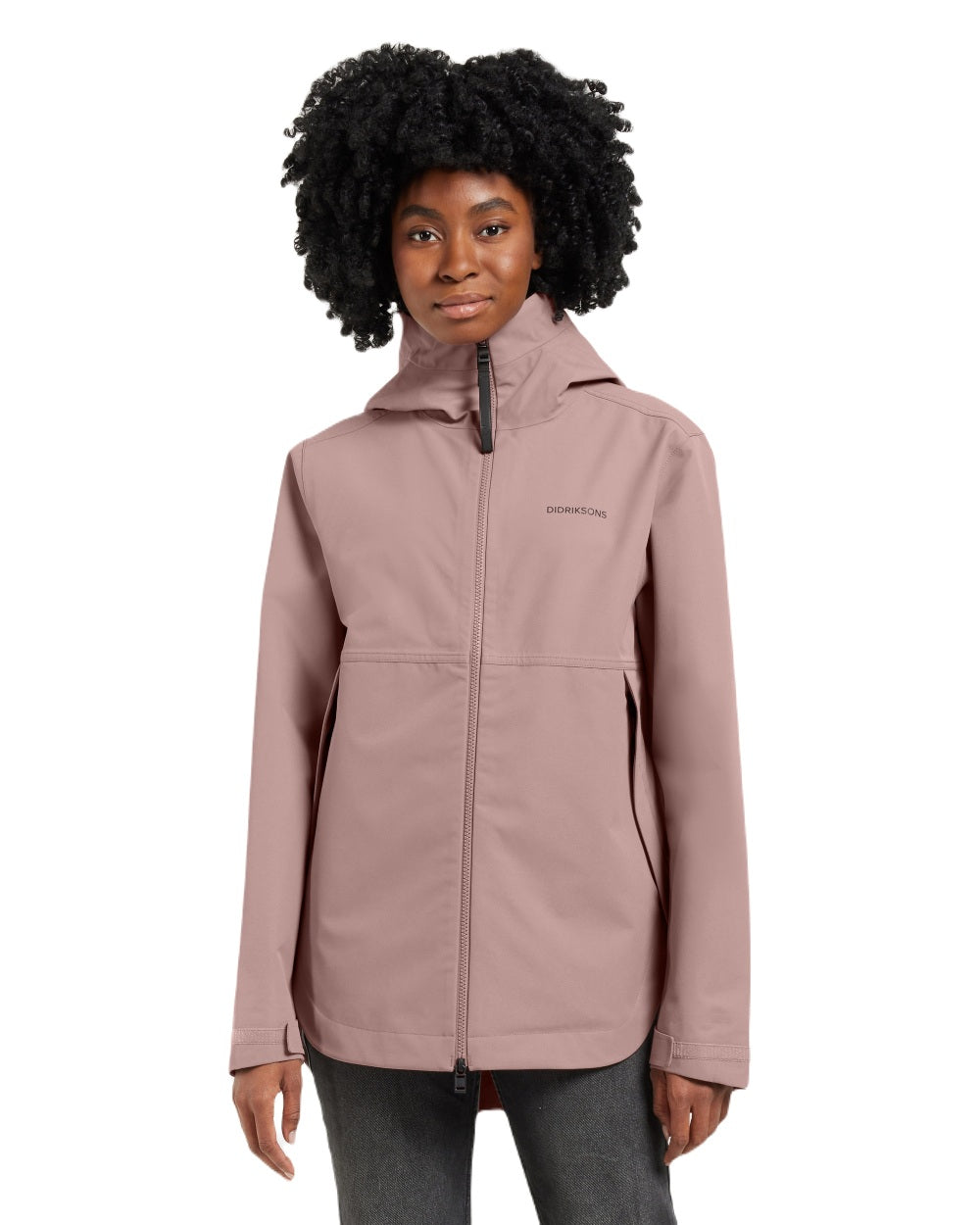 Faded Wine coloured Didriksons Tove Womens Jacket on white background 