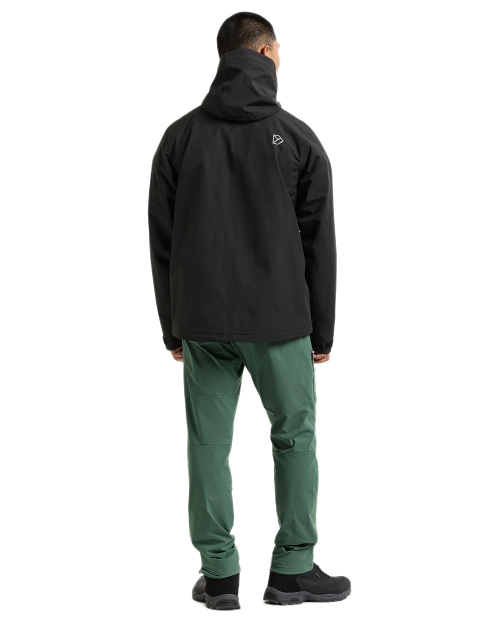 Black coloured Didriksons Trien Jacket on white background 
