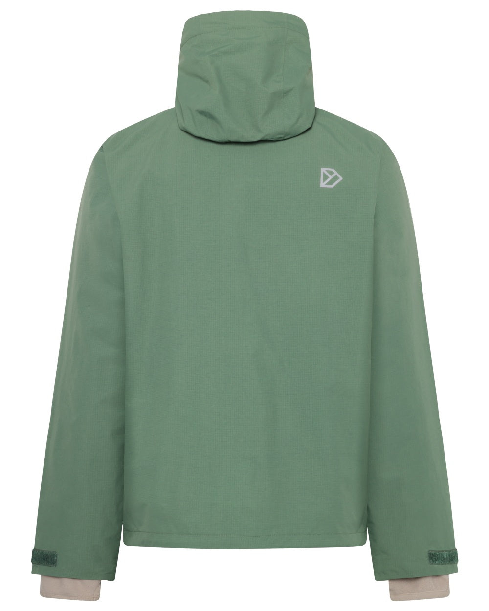 Dark Moss coloured Didriksons Trien Jacket on white background 