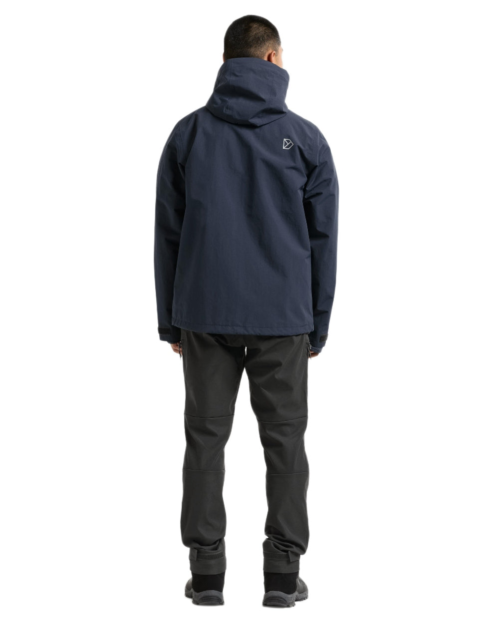 Dark Night Blue coloured Didriksons Trien Jacket on white background 