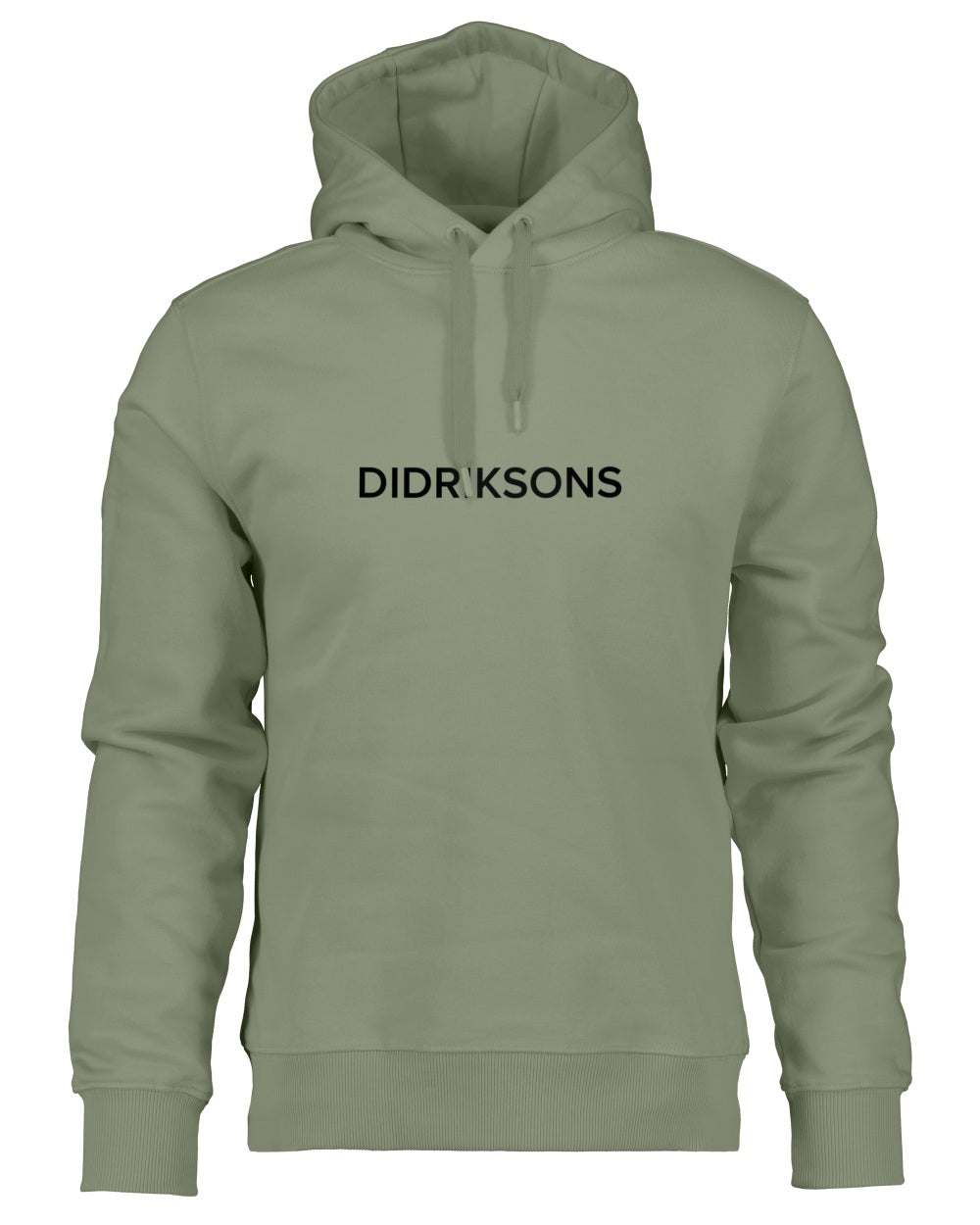 Light Moss coloured Didriksons Mens Ven Hoodies on white background 