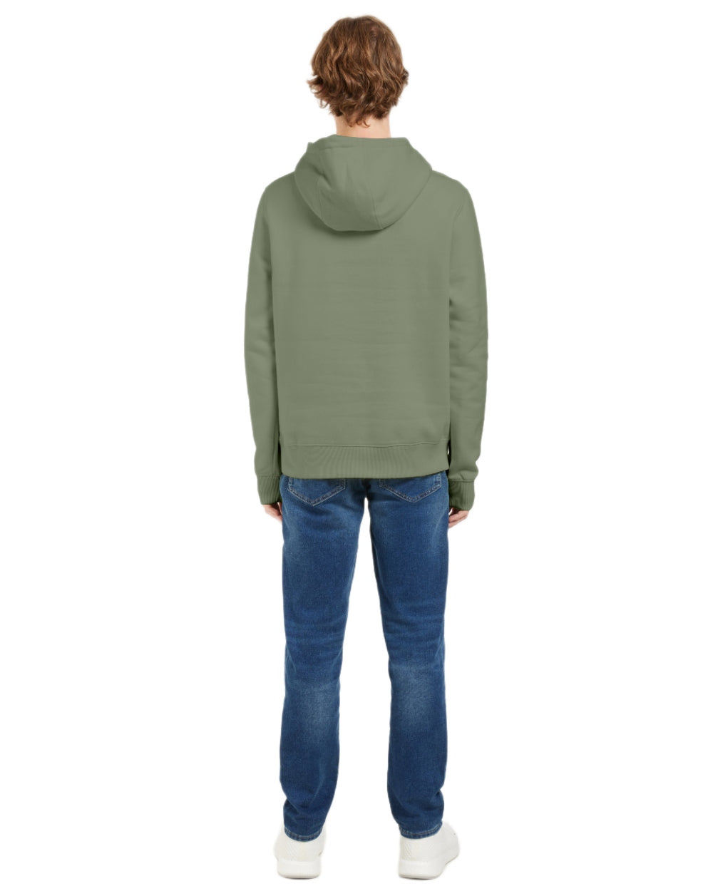 Light Moss coloured Didriksons Mens Ven Hoodies on white background 