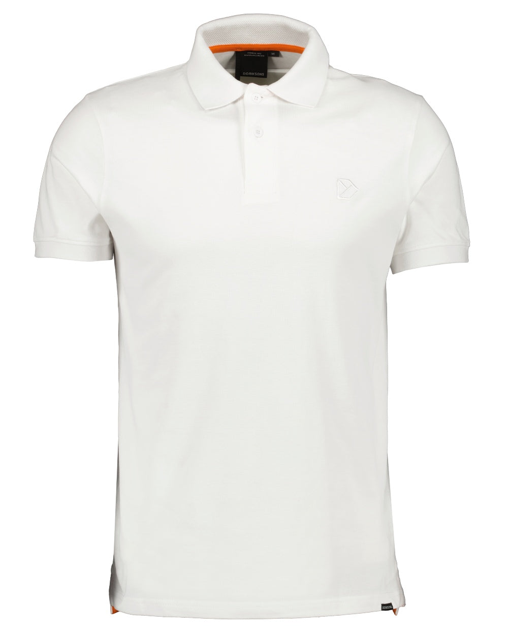 Snow White coloured Didriksons Ville Pike Polo Shirt 2 on white background 
