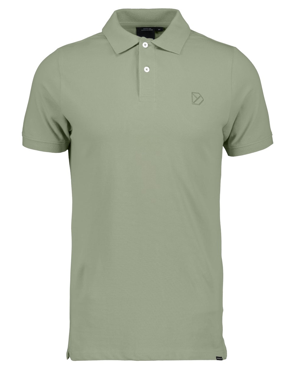 Light Moss coloured Didriksons Ville Pike Polo Shirt 2 on white background 