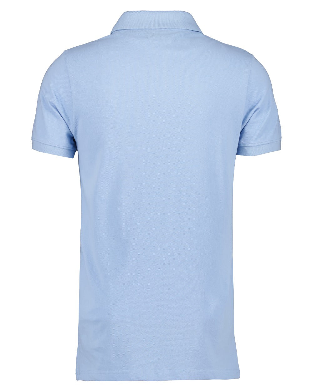 Sea Blue coloured Didriksons Ville Pike Polo Shirt 2 on white background 