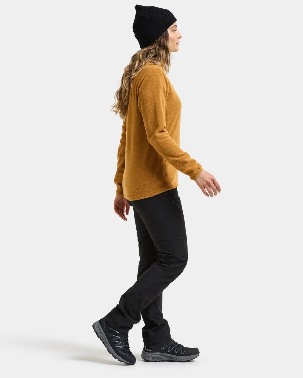 Spice Brown coloured Didriksons Viona Womens Fullzip on white background 