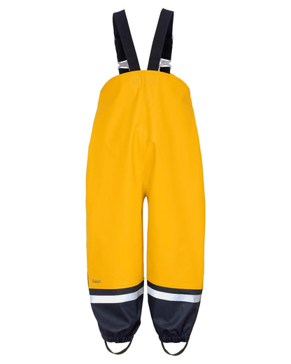 Oat Yellow coloured Didriksons Waterman Kids Rain Set on white background 