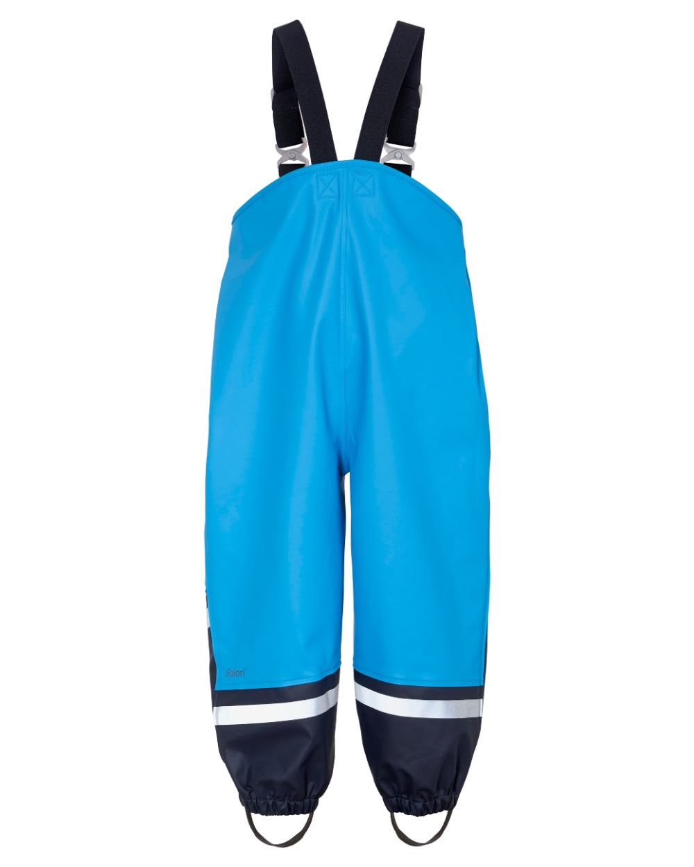 Sharp Blue coloured Didriksons Waterman Kids Rain Set on white background 