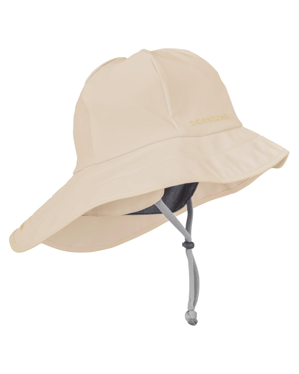 Light Beige coloured Didriksons Waterproof Southwest Rain Hat Clearance on white background 