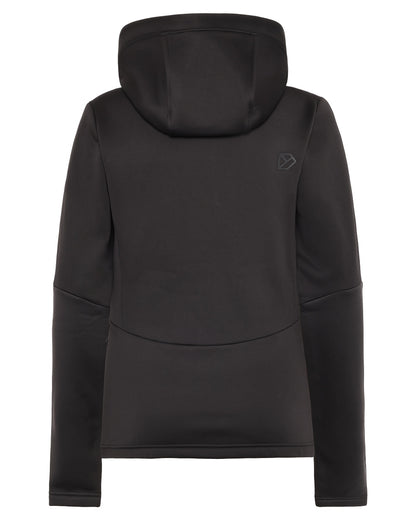 Black coloured Didriksons Womens Anneli Full Zip Fleece 3 on white background 