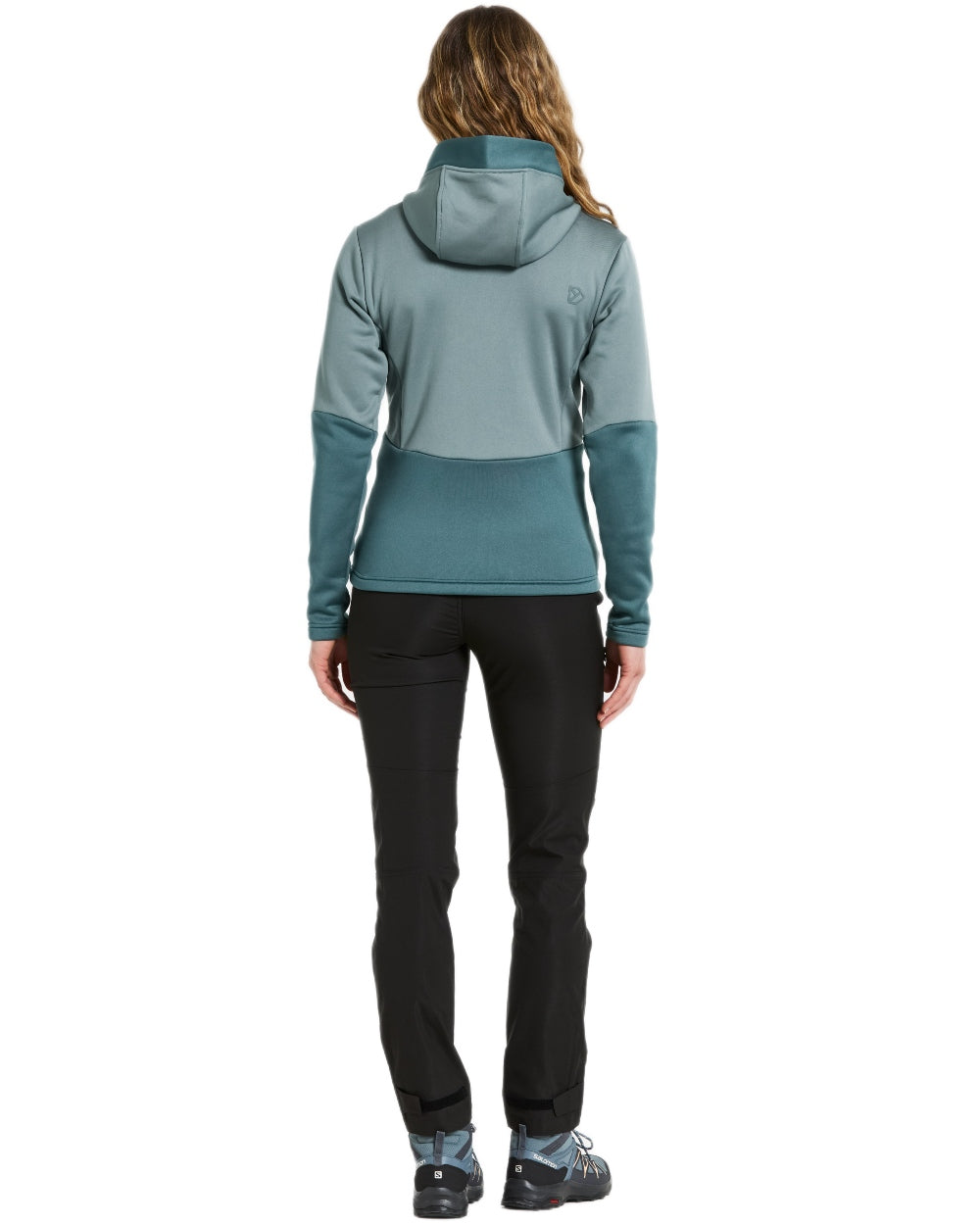 Factory Blue coloured Didriksons Womens Anneli Full Zip Fleece 3 on white background 